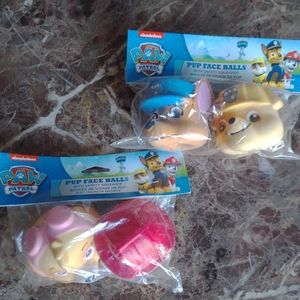 2 Sets of NWT Paw Patrol Pup Face Balls
